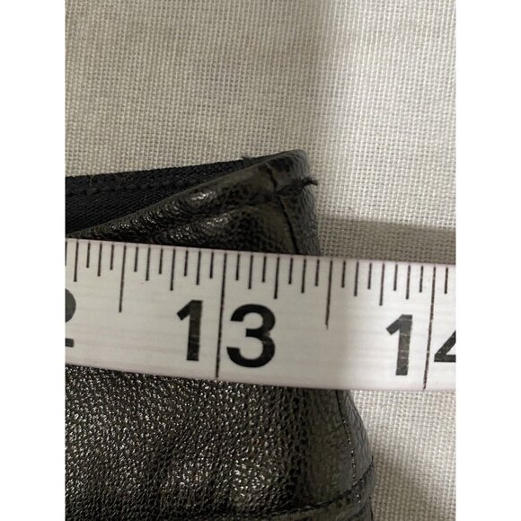 SPANX Black "Leather Like Skinny" Faux Leather Legging Size Small Mob Wife - Picture 3 of 9